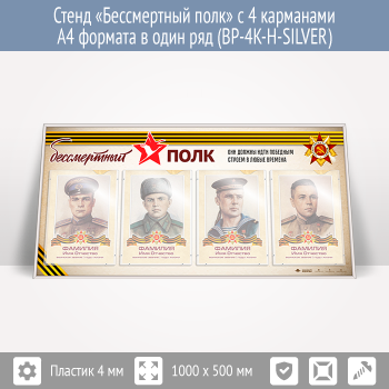 ����� ������������ ���� � 4 ��������� �4 ������� � ���� ��� (BP-4K-H-SILVER)