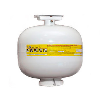 Модуль порошкового пожаротушения МПП «Буран-8 Н» настенный, универсальный