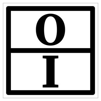 Знак отходов 1 класса опасности, I