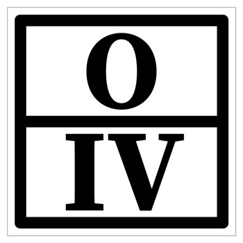 Знак отходов 4 класса опасности, IV